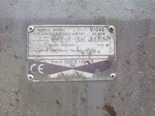 YANMAR VIO45 # EA41A38189