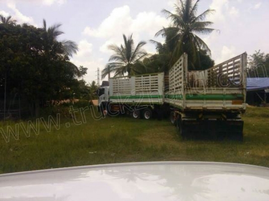 รถบรรทุก 10 ล้อ ISUZU FXZ360 พร้อมหางพ่วง 12 ล้อ รถบรรทุก 10 ล้อ ISUZU FXZ360 พร้อมหางพ่วง 12 ล้อ