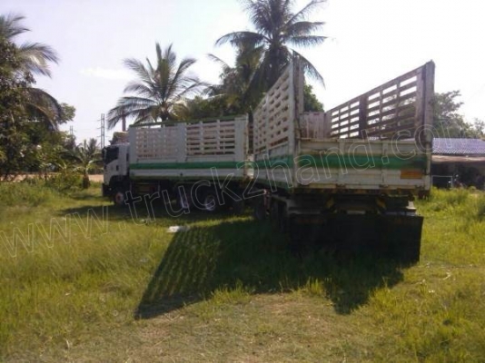 รถบรรทุก 10 ล้อ ISUZU FXZ360 พร้อมหางพ่วง 12 ล้อ รถบรรทุก 10 ล้อ ISUZU FXZ360 พร้อมหางพ่วง 12 ล้อ