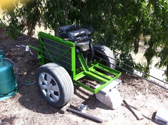 ขายเครื่องสูบน้ำใช้แก๊ส LPG 100\%ราคา 32000