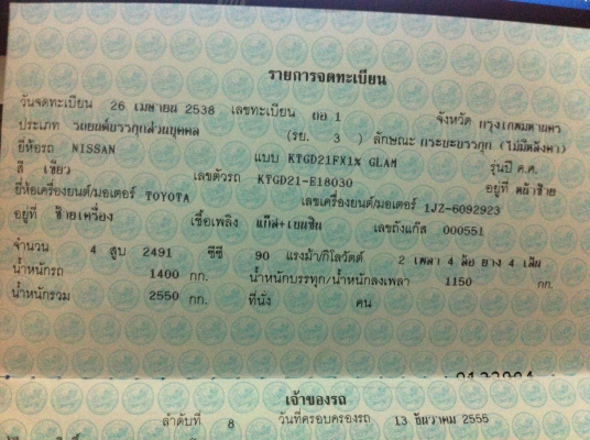 นิสสัน BigM 1JZGTE เทอร์โบคู่ แก๊สหัวฉีด แรงและประหยัด