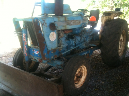 ขายรถไถฟอร์ด FORD 5000 รุ่น 68 ดันหน้าไคเฮงหลี ผาน 7 CMT