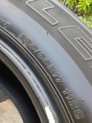 265/65R17 BRIDGESTONE DUELER H/T 684 II  มี 2เส้น โทร.081-427-3941