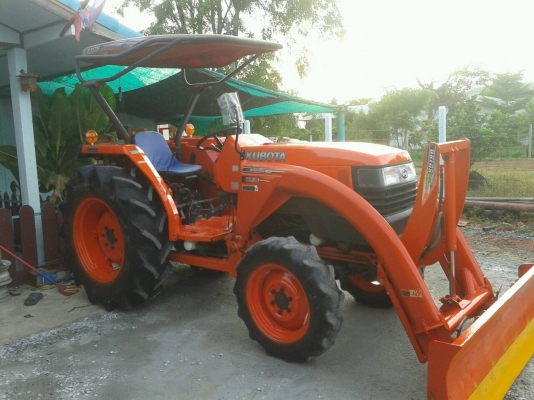 หล่อขั้นเทพครับ..คูโบต้า L4508 อุปกรณ์ใบดันหน้า และ ผานพรวน