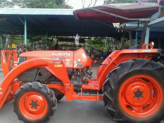 หล่อขั้นเทพครับ..คูโบต้า L4508 อุปกรณ์ใบดันหน้า และ ผานพรวน