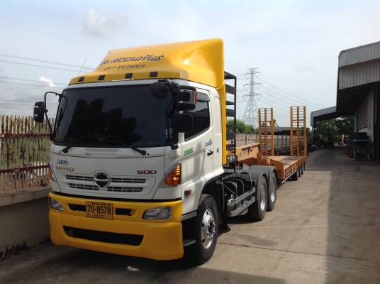 หจก.ส.สงวนพันธ์ ขนส่ง บริการให้เช่า!! รถเทเลอร์หางโลเบท 3เพลา -หางพื้นเรียบTel. 081 8614001  *** พิเศษสำหรับลูกค้า เรามีประกันภัยสินค้ามอบให้ทุกเที่ยว