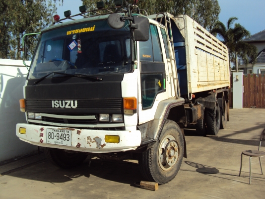 ISUZU 210แรงม้า สองเพลาดั้ม/มีระบบลากพ่วงได้ ปี91