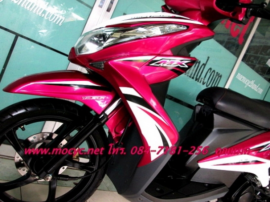 MIO 125 i MX ตัวท็อปล้อแมกซ์ รถเดือน ก.ย.ปี 56 สีชมพูขาว ไมล์ 6132 โล ของแถม 3 รายการ  29900