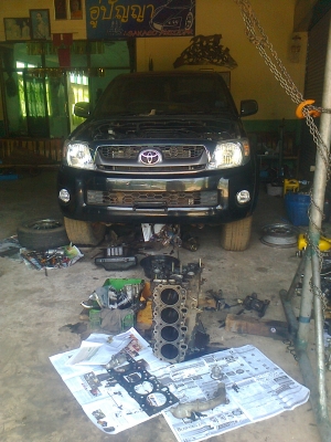 ขายอะไหล่เครื่องวีโก้ 3000 ยกลงเพราะสายพานขาด