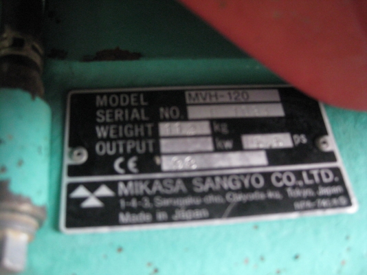 ขายเครื่องตบดินMIKASA MVH-120 พร้อมใช้งาน ขายเครื่องตบดินMIKASA MVH-120 พร้อมใช้งาน