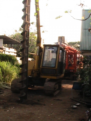 รับเจาะเสาเข็มแนวดิ่ง.