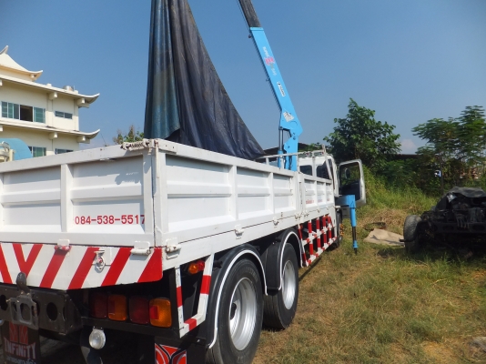 10ล้อช่วงยาวHINO MEGA500 UROIIIปี53ติดเครนทานาโดZFX 5ตัน 10ล้อช่วงยาวHINO MEGA500 UROIIIปี53ติดเครนทานาโดZFX 5ตัน