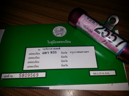 Cg 125 แท็กเกอร์ เล่มทะเบียน 57 Cg 125 แท็กเกอร์ เล่มทะเบียน 57