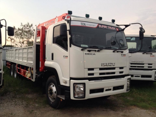 ขายรถบรรทุกสิบล้อติดเครน ISUZU FVM245แรง