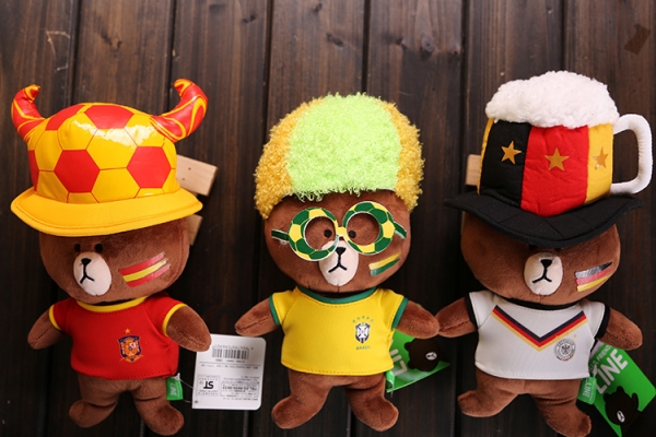 ตุ๊กตาหมี line บอลโลก 2014