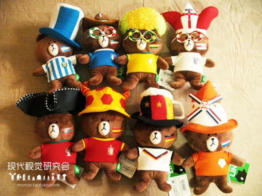 ตุ๊กตาหมี line บอลโลก 2014