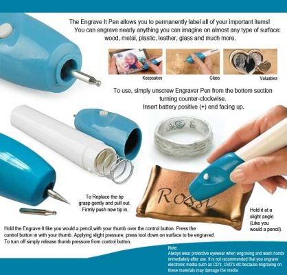 ENGRAVE-IT  เครื่องมือ สลักชื่อ หมายเลข ลงบน โลหะ แก้ว หิน ไม้   อื่นๆๆ