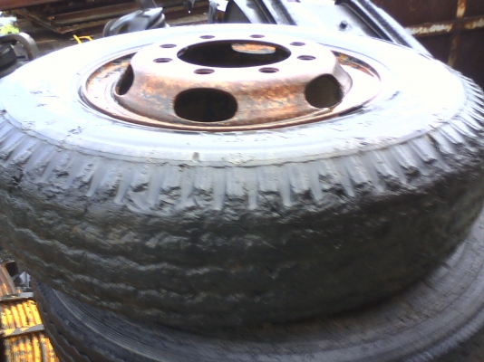 ขายกระทะรุบรรทุก 8 รู พร้อมยาง 4 เส้น  7500