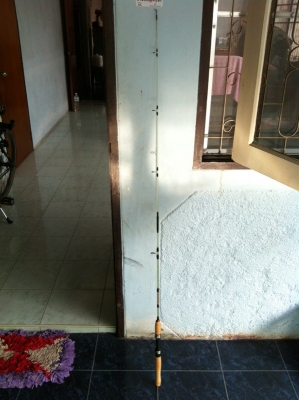 (ส่ง EMS ให้คุณธนพร จ.ประจวบคีรีขันธ์ เรียบร้อยแล้ว ขอบคุณมากครับ)ขายคันเบ็ดยาว 5 ฟุต มือสอง ตามภาพ ของลูกชาย ต่อรองได้ สามพราน นครปฐม