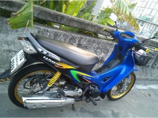 สตาร์ทมือ 125s ดิสก์หน้าหลัง ล้อเนียม digital ubox น้ำเงินดำ เครื่องดี กท5589