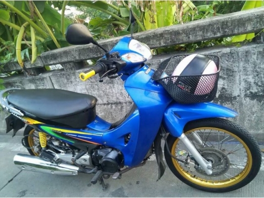 สตาร์ทมือ 125s ดิสก์หน้าหลัง ล้อเนียม digital ubox น้ำเงินดำ เครื่องดี กท5589