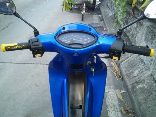 สตาร์ทมือ 125s ดิสก์หน้าหลัง ล้อเนียม digital ubox น้ำเงินดำ เครื่องดี กท5589