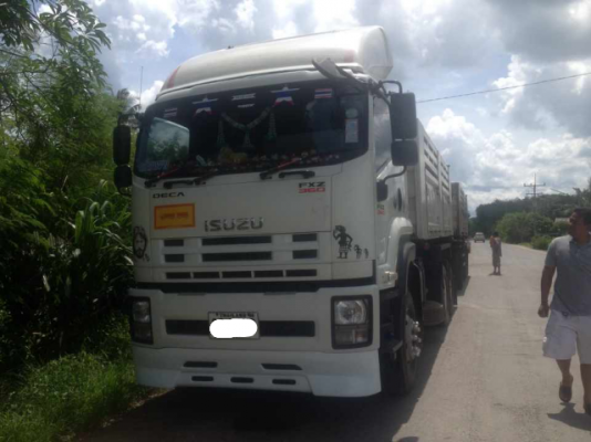 ขายรถ 24 ล้อพ่วงแม่-ลูกดัมพ์ ISUZU DECA 360 แรงม้าปี 2553 หางดัมพ์สามมิตร 3 คาน ราคา 3100000