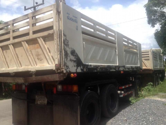 ขายรถ 24 ล้อพ่วงแม่-ลูกดัมพ์ ISUZU DECA 360 แรงม้าปี 2553 หางดัมพ์สามมิตร 3 คาน ราคา 3100000