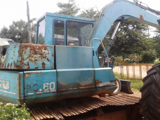 ลงภาพเพิ่มเติม!! KOMATSU PC 60-5 รถเครื่องดี ปั๊มแรง เพิ่งทำปั๊มใหม่ สีไม่ค่อยสวย ราคาคุยได้ 087-2976734