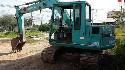 ลงภาพเพิ่มเติม!! KOMATSU PC 60-5 รถเครื่องดี ปั๊มแรง เพิ่งทำปั๊มใหม่ สีไม่ค่อยสวย ราคาคุยได้ 087-2976734