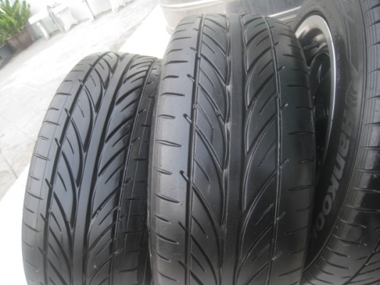 ขายล้อแม็กใหม่ ลาย RF1 สีดำขอบเงา 15"&times;7" et35 4รู100 พร้อมยาง\% Hankook ventus v12 evo 195/55r15 ยางปี 11,3เส้นและปี13,1 เส้น ขายชุดละ 9,500 บาทครับ สนใจติดต่อเล็กคลองสามครับ 081-3747940