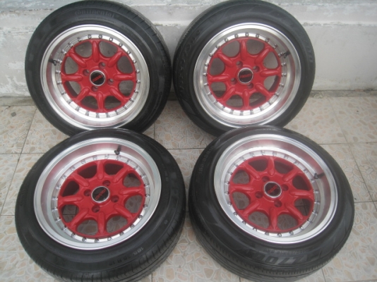 ขายล้อแม็กใหม่ ลาย XXR 002 15"x8" et15 4รู100 สีแดงขอบเงา +ยาง Continental contipremium contact2 ,2เส้นและยาง Firestone tz700 ,2เส้น185/55r15 ปี12 ขายทั้งชุด 11,900 บาทครับ สนใจติดต่อเล็กคลองสามครับ 081-3747940