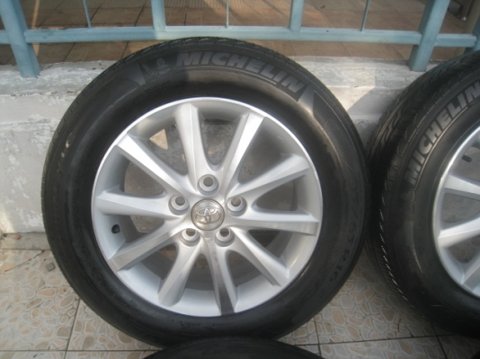 ขายล้อแม็ก toyota camry 16"x6.5" et45 5h114.3 สีเงินหน้าเงา +ยางBridgestone Turanza gr-90 ,2 เส้น และยาง Michelin Primacy LC ,2เส้น 205/65r16 ปี12 สภาพใหม่ทุกวง ไม่มีซ่อมครับ vigo เตี้ยใส่ได้ครับ ขายทั้งชุด 9,900 บาทครับ พร้อมน็อตล้อเดิม สนใจติด ขายล้อแม็ก toyota camry 16"x6.5" et45 5h114.3 สีเงินหน้าเงา +ยางBridgestone Turanza gr-90 ,2 เส้น และยาง Michelin Primacy LC ,2เส้น 205/65r16 ปี12 สภาพใหม่ทุกวง ไม่มีซ่อมครับ vigo เตี้ยใส่ได้ครับ ขายทั้งชุด 9,900 บาทครับ พร้อมน็อตล้อเดิม สนใจติด