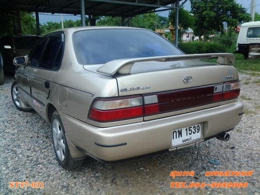 ขายด่วน รถเก๋ง TOYOTA, COROLLA 1.6 GLi โฉม สามห่วง ปี 92 ตัว TOP เกียร์ออโต้ ติดแก๊ส LPG สภาพสวยๆเดิมๆ พร้อมใช้งานสุดๆ ราคาสุดคุ้ม