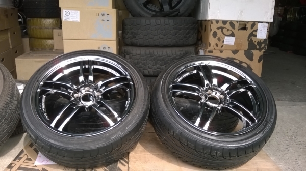 ขายล้อขอบ18  5รู114 พร้อมยางชุดละ13500