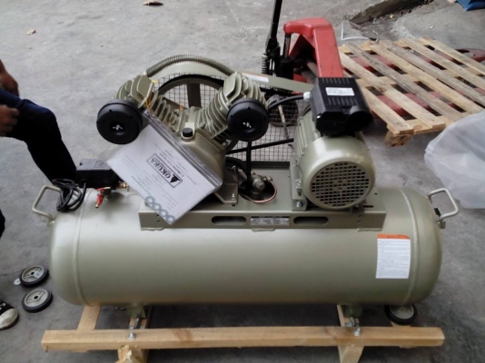 ขายป๊มลม OKURA  รุ่น 1HP 100 ลิตร มอเตอร์ 1.5HP ขายราคาส่งทั่วประเทศ