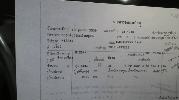 ***ขายแล้วครับขอบคุณ Truck2hand ขายกระบะตอนเดียว NISSAN BIG M BD25 ฝาแดง จอโค้งปี39/96 เครื่องเดิมเกียร์เดิม ฝาแดงแรงๆ แน่นๆ ไม่เยิ้ม ประหยัด ทน ช่วงล่างดี คัสซีสวยไม่ปะไม่ดาม ไม่ผุ พื้นประบะปูด้วยเหล็กตีนเป็ด แข็งแรง พื้นดีไม่ผุ หัวเก๋งไม่ผุ ภายในคอนโซลค
