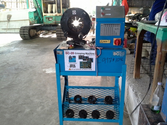 ขายเครื่องย้ำหัวสายไฮโดรลิกยังไม่เคยใช้งาน  เครื่องใหม่  นำเข้า  TYPE  : CRIMPING.MACHINE-SUN