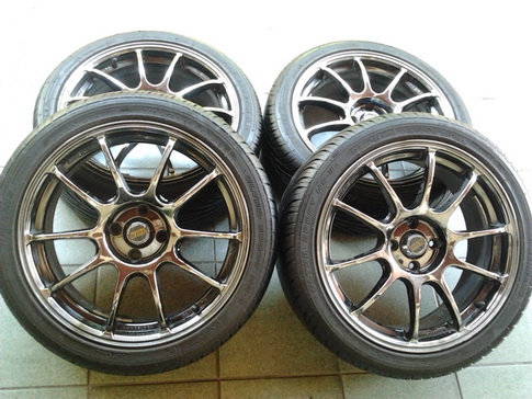 ล้อ Advan RZ + ยาง Nankang  205/45/17 ปี12 สวยๆ 1ชุด