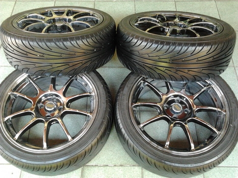 ล้อ Advan RZ + ยาง Nankang  205/45/17 ปี12 สวยๆ 1ชุด