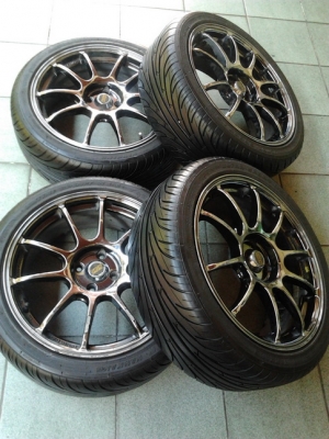 ล้อ Advan RZ + ยาง Nankang  205/45/17 ปี12 สวยๆ 1ชุด