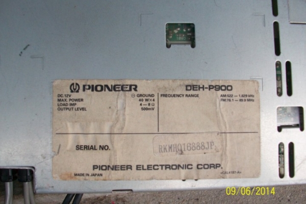 วิทยุรถ pioneer carrozzeria