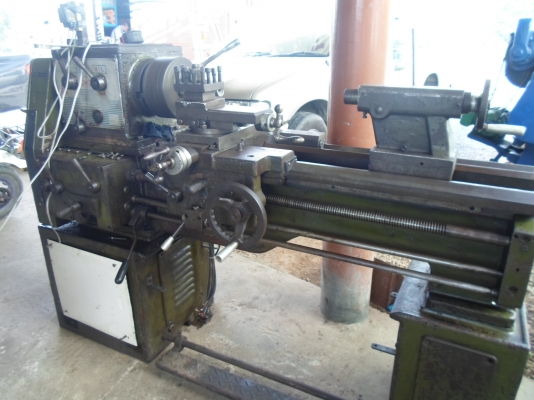 แท่นกลึง 5 ฟุต 3 เพลา เกียร์บล็อก รูเพลา 2 นิ้ว คอลึก 11  นิ้ว  69,000