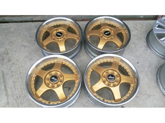 สีทองอร่าม JRD 15x6.5 off38 4x100x114 สีใหม่งาน germany