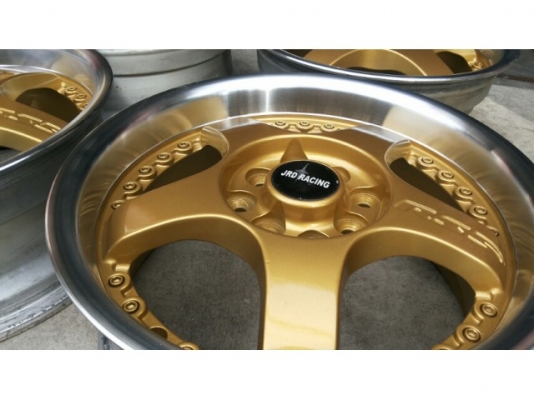 สีทองอร่าม JRD 15x6.5 off38 4x100x114 สีใหม่งาน germany