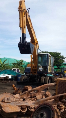 ขายรถขุดล้อยาง KOMATSU PW150 รถสวยพร้อมใช้ครับ