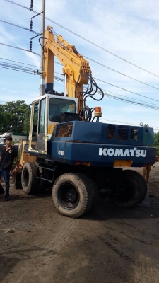 ขายรถขุดล้อยาง KOMATSU PW150 รถสวยพร้อมใช้ครับ