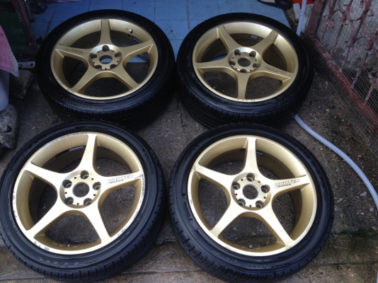 CARVING แท้ JAPANขอบ17กว้าง7นิ้วทั้ง4ลูกอ๊อฟ38 5รู114สีเดิมพร้อมยางสวยๆ CARVING แท้ JAPANขอบ17กว้าง7นิ้วทั้ง4ลูกอ๊อฟ38 5รู114สีเดิมพร้อมยางสวยๆ