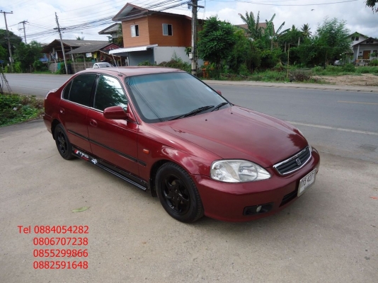 ขาย Honda Civic ตาโต สีแดงสวย เกียร์ออโต้ ราคา 125,000 บาท ++++++++