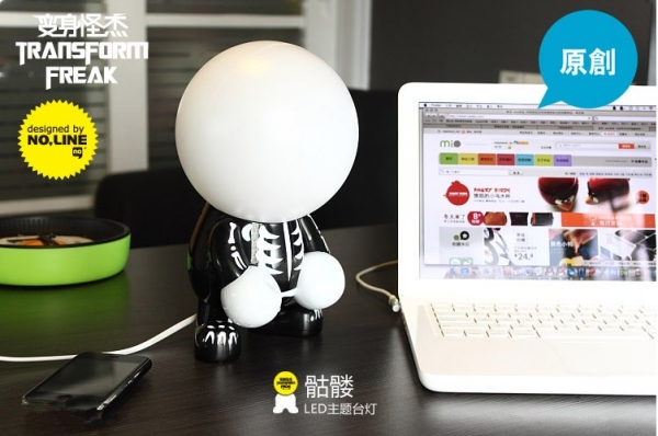 โคมไฟหัวกลมลายการ์ตูน